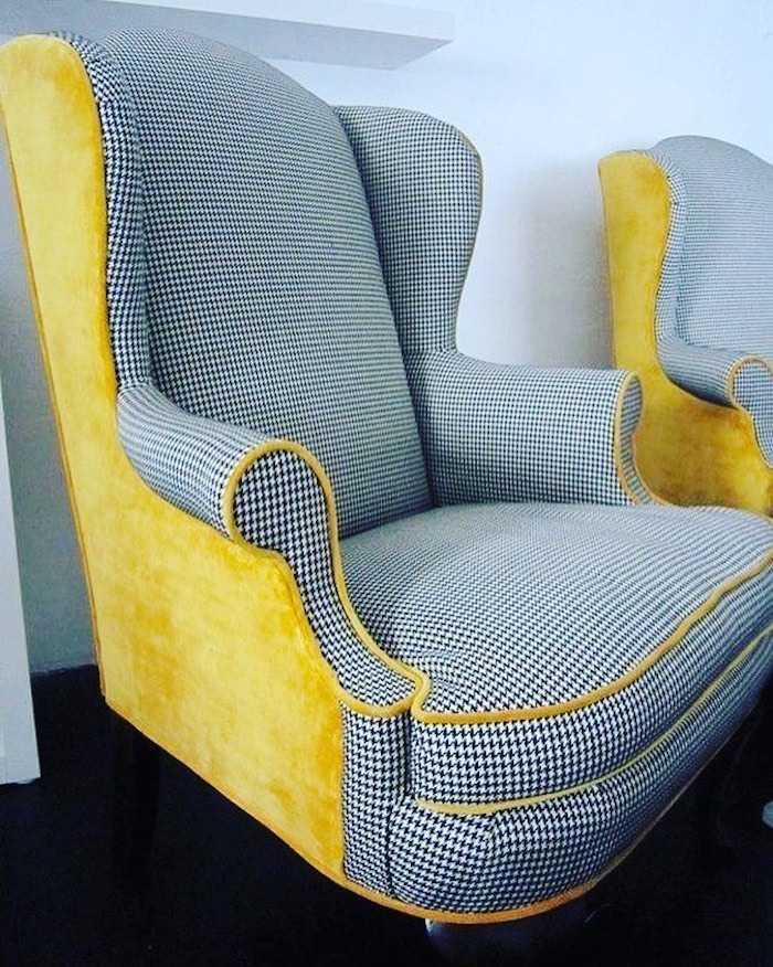 Материал для обивки кресел. Кресло Дженкс Velvet Yellow. Кресло с кантом. Обтянуть кресло. Кресло комбинированное.