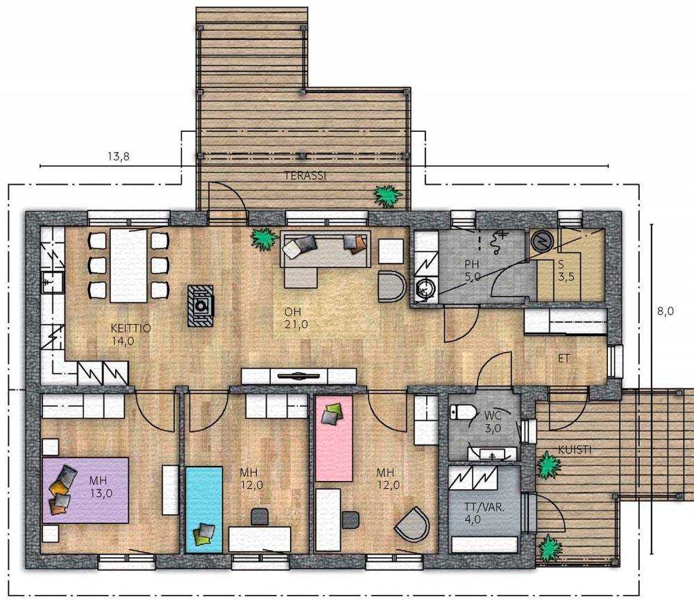 Дома и коттеджи 6 на 6: проекты и планировки одноэтажных и двухэтажных домов, полезные советы, фото