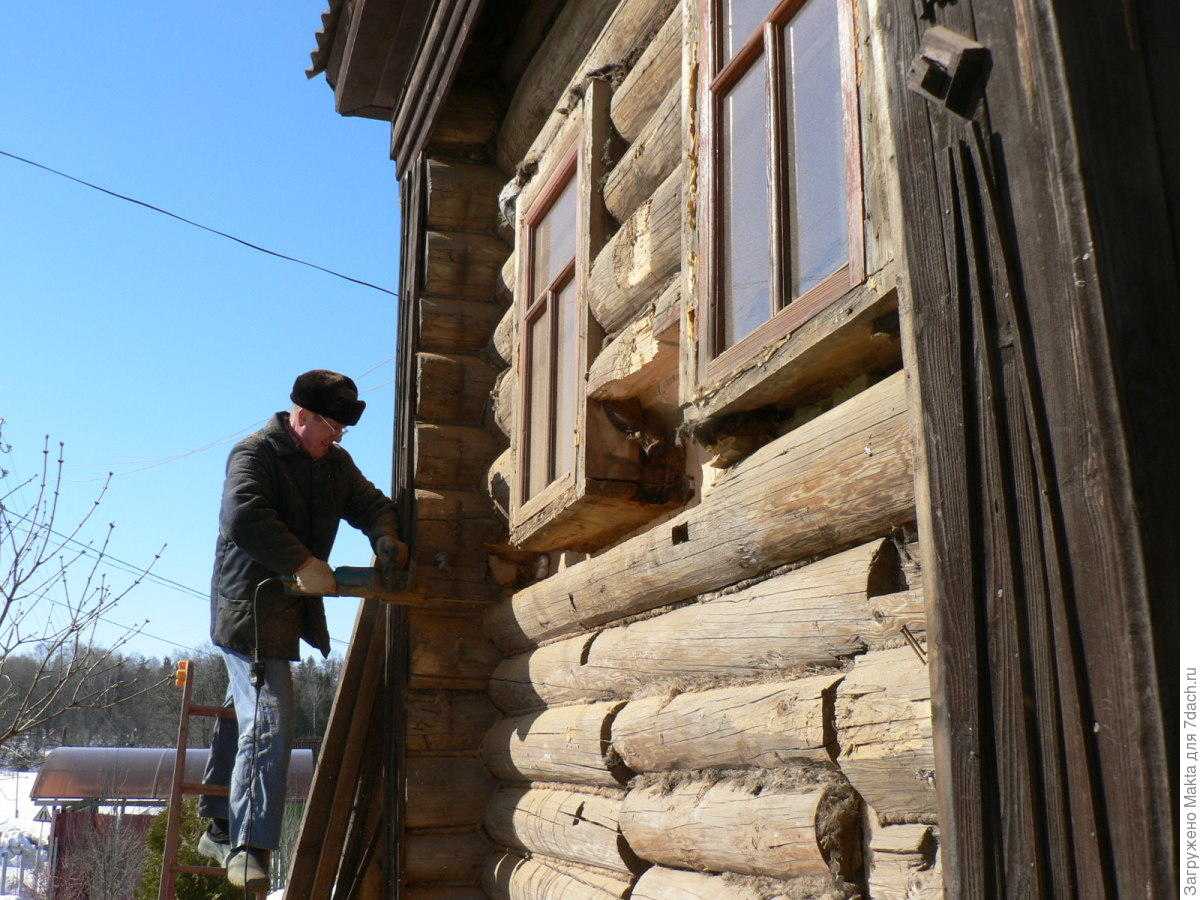 Ремонт старого деревянного дома своими руками фото и видео