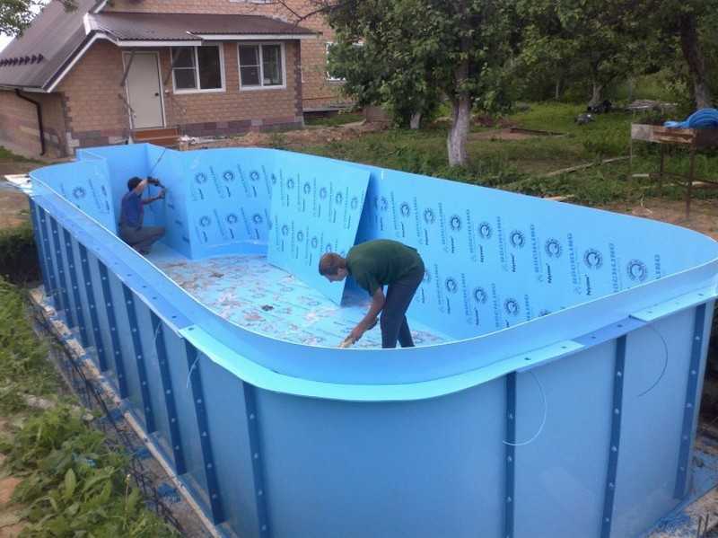 Строим бассейн своими руками на даче.