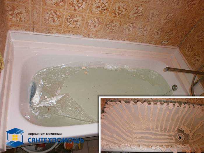 Акриловый вкладыш в ванну спб