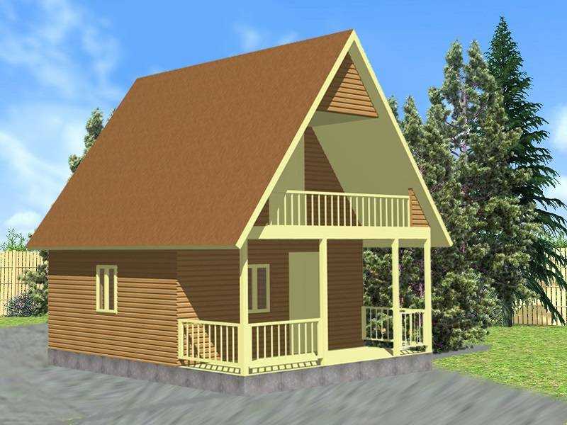 Деревянные проекты домов с мансардой - с ценами и фото