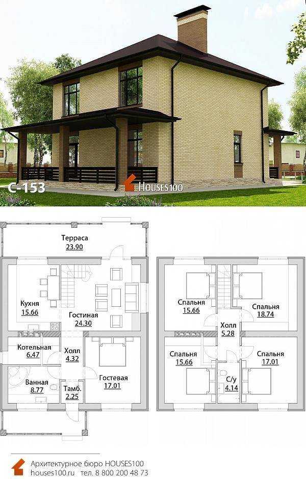 Проекты одноэтажных домов с гаражом для авто и самыми удобными планировками