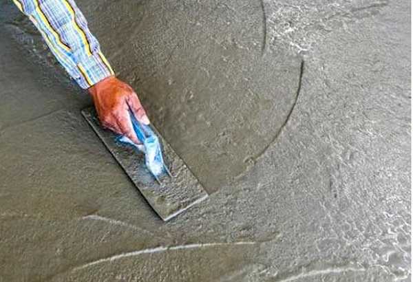 Железнение бетонного пола своими руками: два способа
