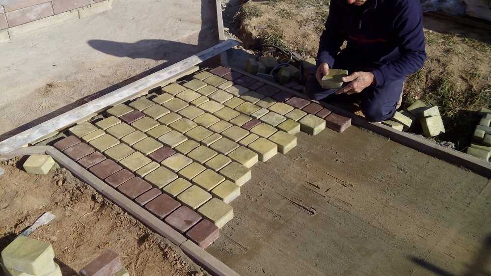 Технология изготовления тротуарной плитки своими руками
