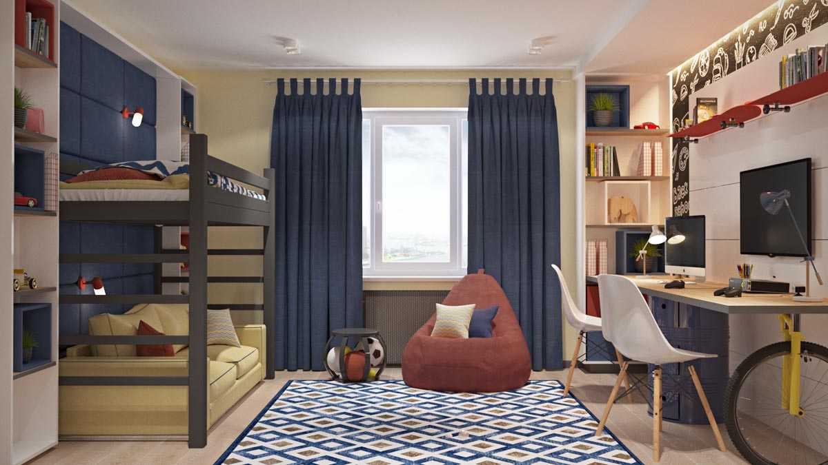 Дизайн комнаты для подростка — мальчика (+35 фото)