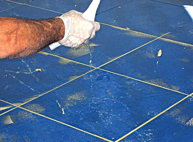 Как отмыть кафель от затирки после ремонта - всё о керамической плитке