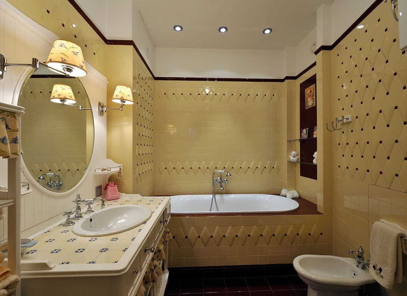 Плитка шебби-шик в интерьере ванной: идеи в лучшем дизайнерском стиле с фото