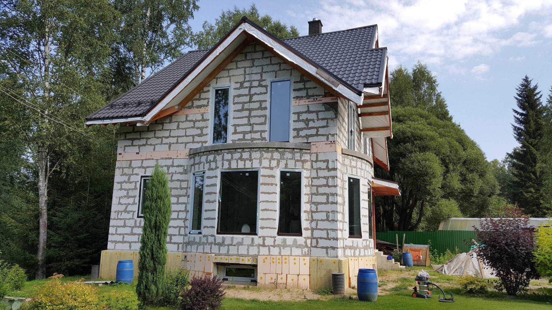 Дом из газобетона под ключ – цены и фото, проектирование домов из газобетона в москве