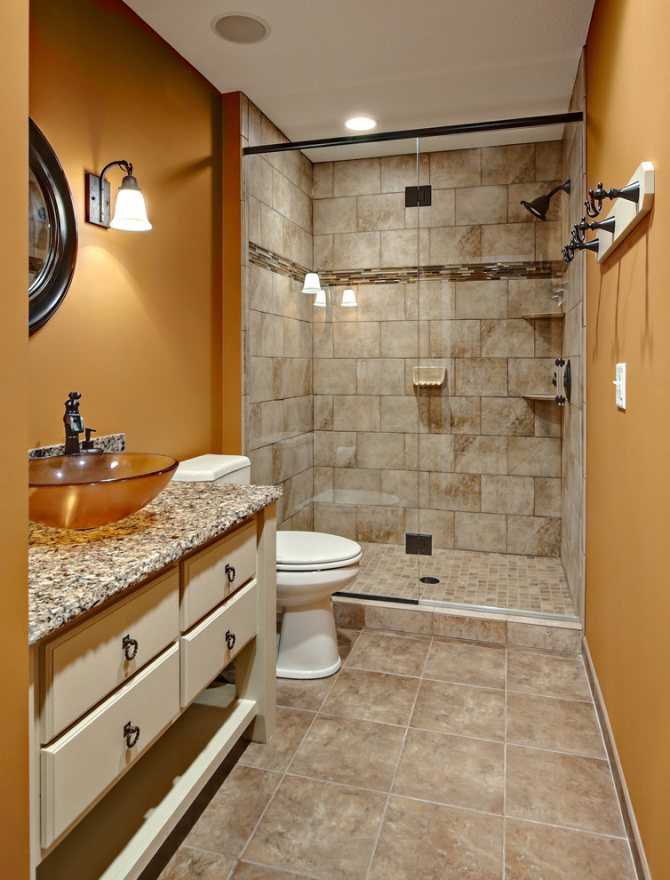 Плитка для маленькой ванной комнаты — подбор и дизайн (фото, видео)