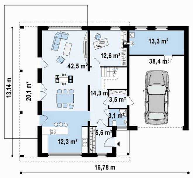 Планировка двухэтажного дома 6 на 6 м: создаем функциональное пространство Расположение комнат Планировка этажей Возможные ошибки Выбор материала