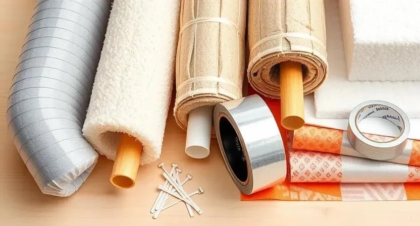 Утепление труб отопления своими руками