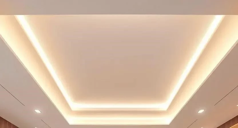 Создание комбинированного потолка из гипсокартона и натяжного полотна