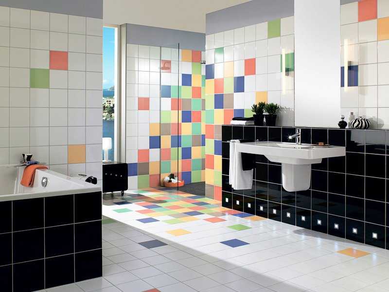 Виды мозаики для ванной и варианты комбинированной отделки