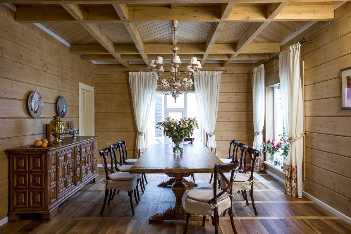Отделка внутри деревянного дома: фото готовых проектов и рекомендации для мастеров