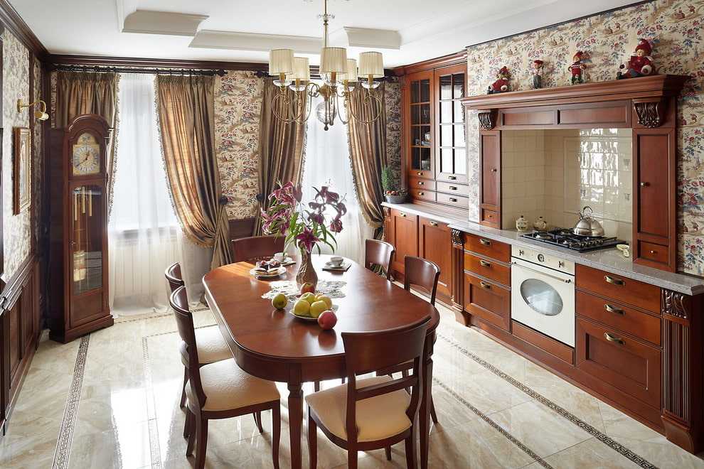 В чем особенность классической кухни и столовой советы по оформлению интерьера в классическом стиле какие материалы и мебель использовать Оптимальные сочетания цветов