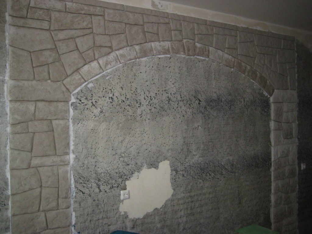 Декоративная стена под камень своими руками из обычного цемента