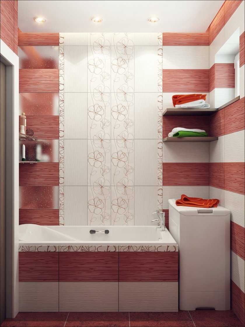 Правила оформления и дизайн плитки в маленькой ванной комнате