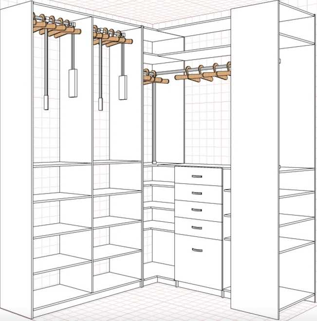 Изготовление гардеробной своими руками: как оборудовать систему хранения в кладовке или спальне?  | 100+ фото & видео