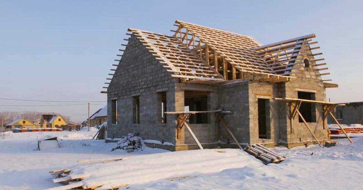 Строительство дома зимой. можно ли строить зимой? – ремонт своими руками на m-stone.ru