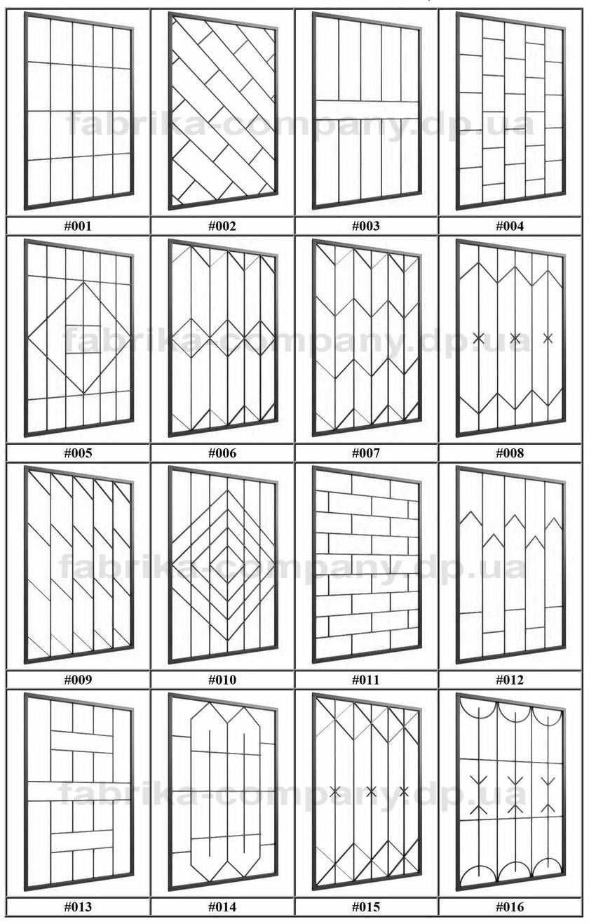 Решетки на окна своими руками чертежи