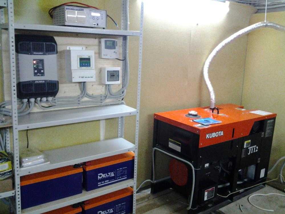 Резервное питание частного дома от аккумулятора, схема автозапуска генератора при отключении электричества