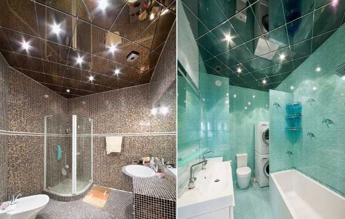 Потолок в ванной комнате: какой выбрать материал для отделки Виды оформления Самостоятельная покраска потолка Пластиковый потолок Фото уникальных идей