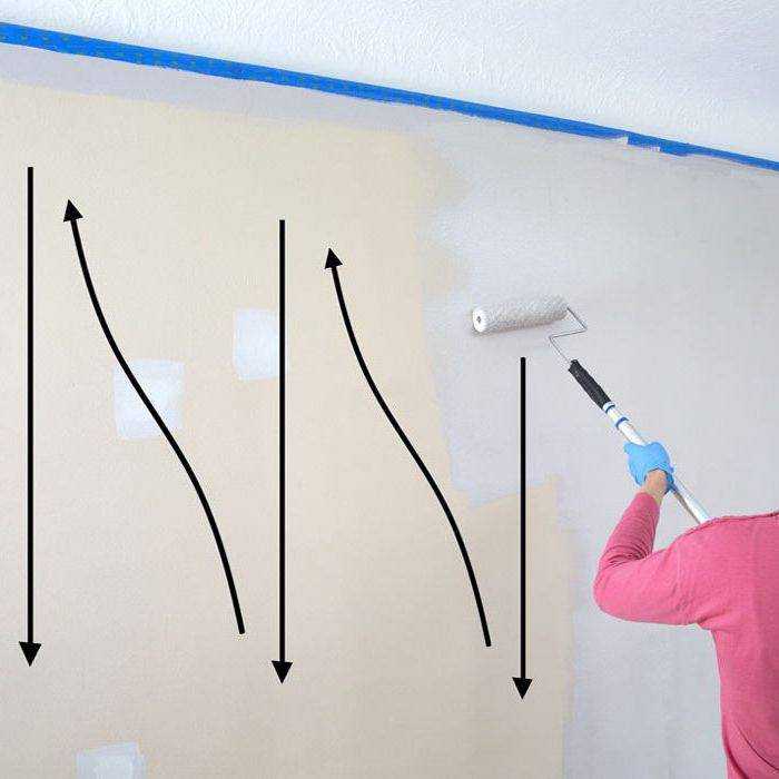 Покраска потолка водоэмульсионной краской своими руками: пошаговая инструкция с фото и видео