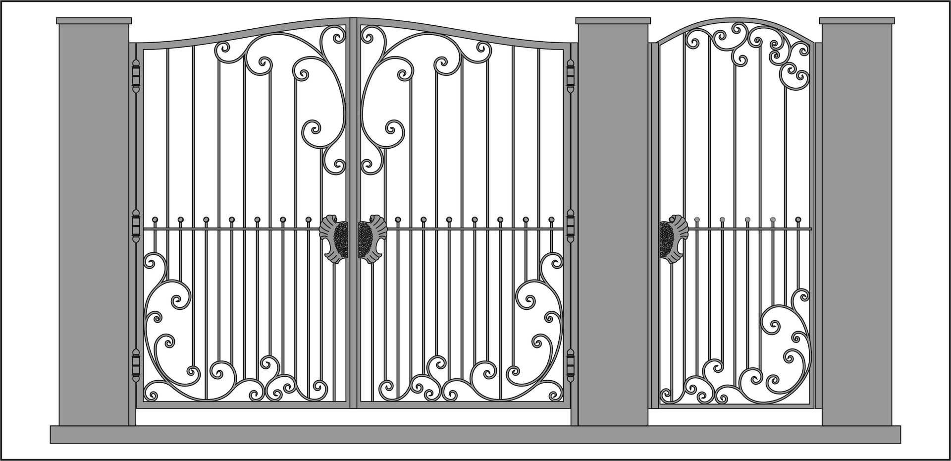 Правила установки кованых ворот – схемы, чертежи и фото с примерами работ