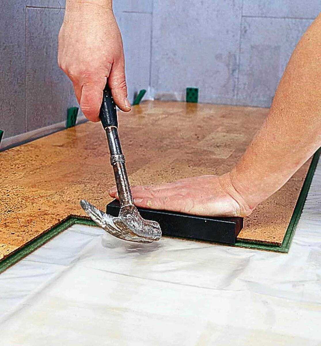 Укладка пробкового пола | технология монтажа пробкового покрытия