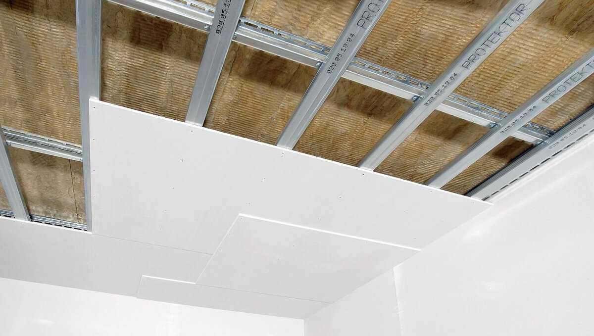 Гипсокартон является универсальным материалом для выравнивания любых поверхностей в том числе и для организации потолочного покрытия Использование ГКЛ для потолка имеет ряд положительных и отрицательных моментов