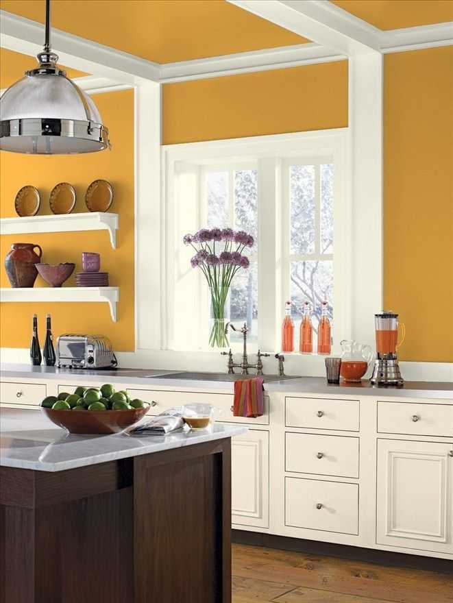 В какой цвет покрасить стены на кухне — как выбрать