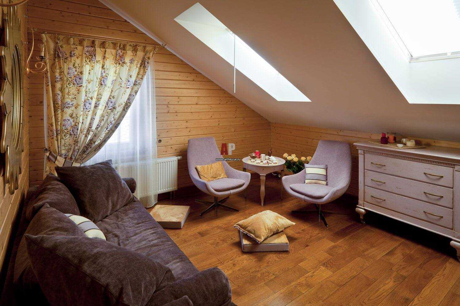 Дизайн мансардного этажа (208 фото): варианты интерьера мансарды в деревянном частном доме, оформление на мансардном этаже