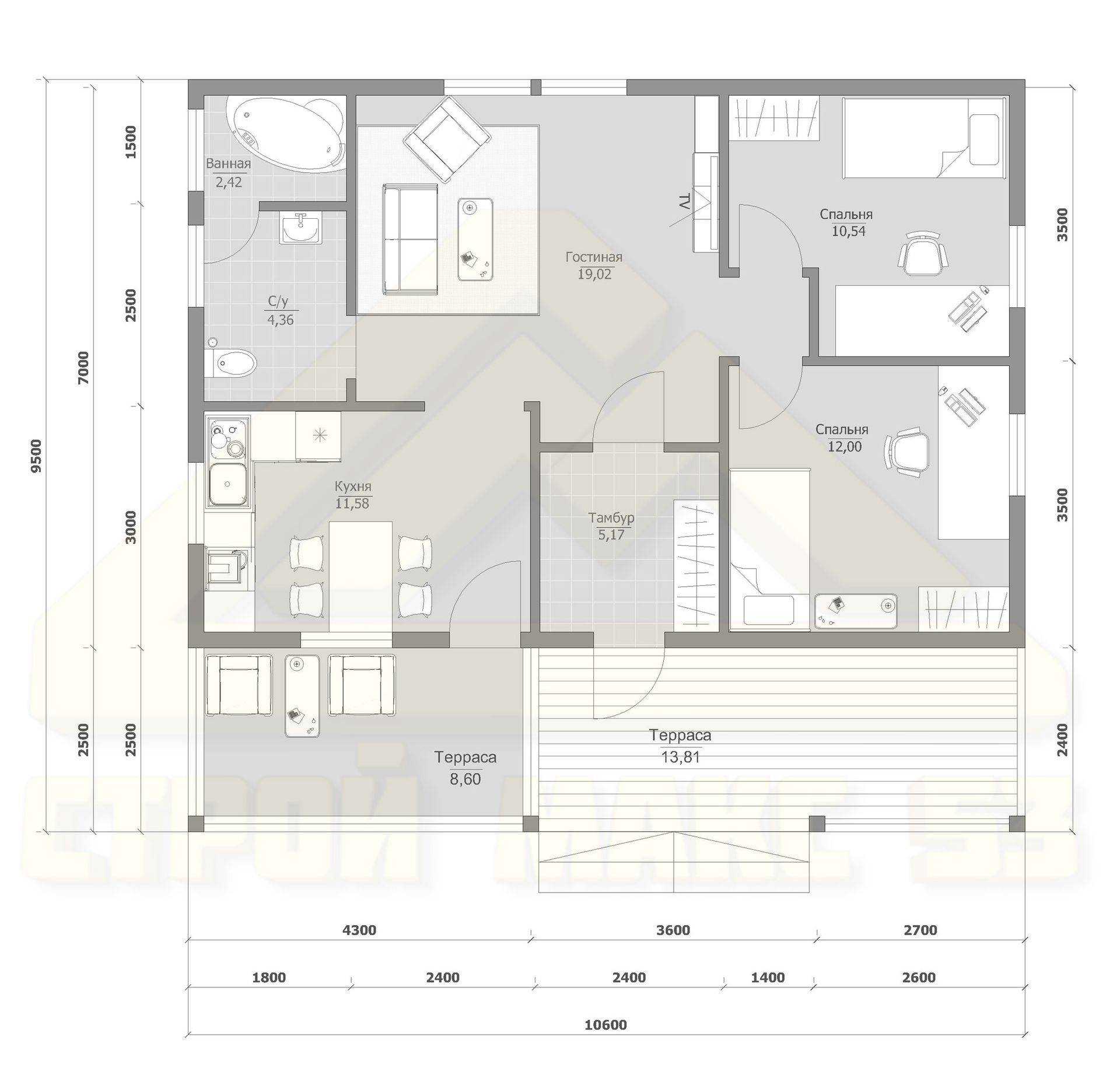 Красивые одноэтажные проекты домов с террасой (175+ фото). особенности размещения на участке