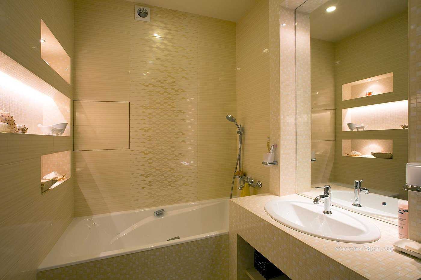 Плитка для маленькой ванной комнаты — самая красивая кладка в интерьере! (80 фото)
