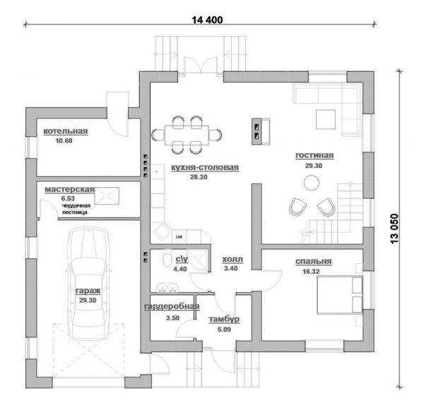 Двухэтажный дом с гаражом: как выбрать из множества проектов?