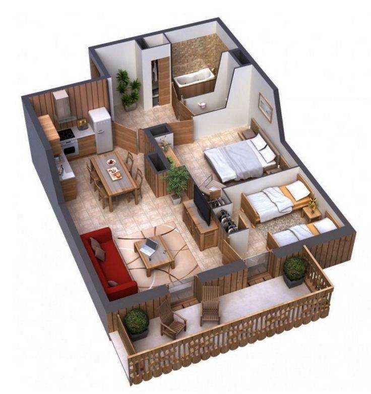 Планировка дома 6 на 6: особенности зонирования пространства