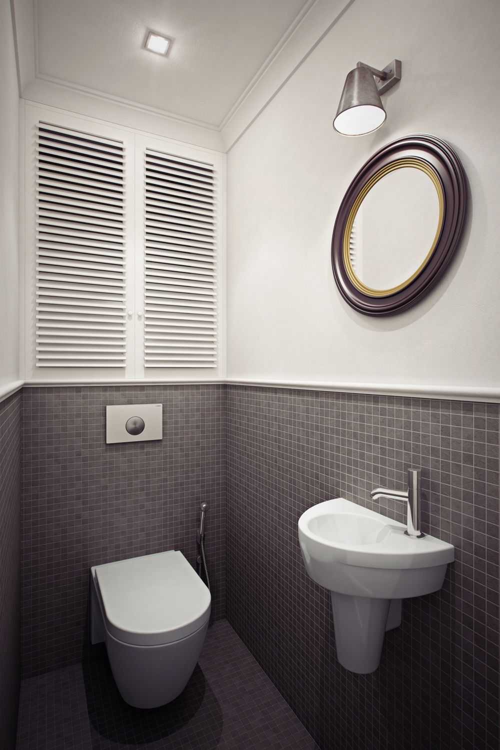 Дизайн туалета маленького размера: фото современных идей | советы специалистов