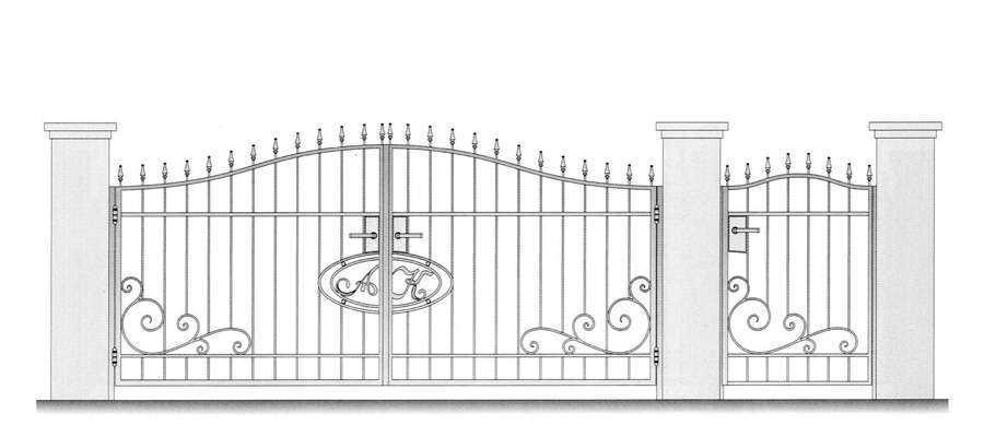 Кованые ворота и калитки – фото