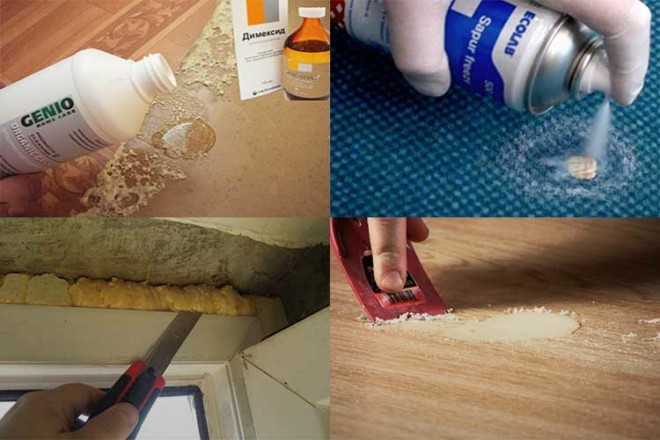 Чем отмыть монтажную пену: 20 средств и методов в домашних условиях