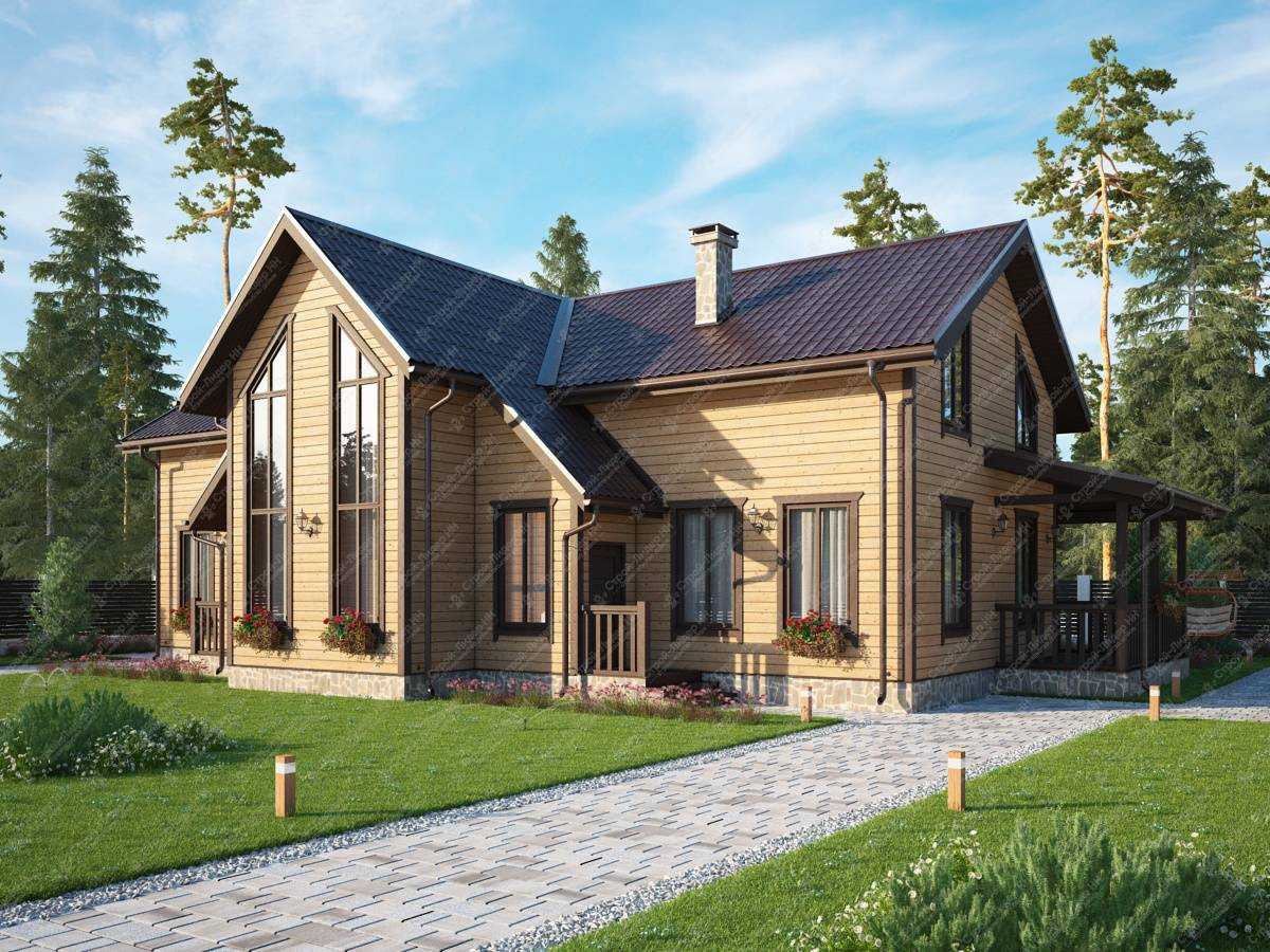 Проекты двухэтажных домов с гаражом Кирпич пенобетон газобетон как основные строительные материалы Каркасная технология Строения с мансардами