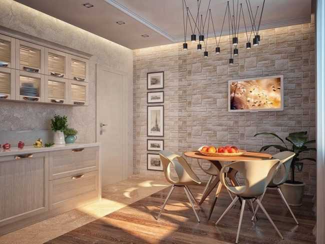 Дизайн стен на кухне: современные материалы и варианты декорирования