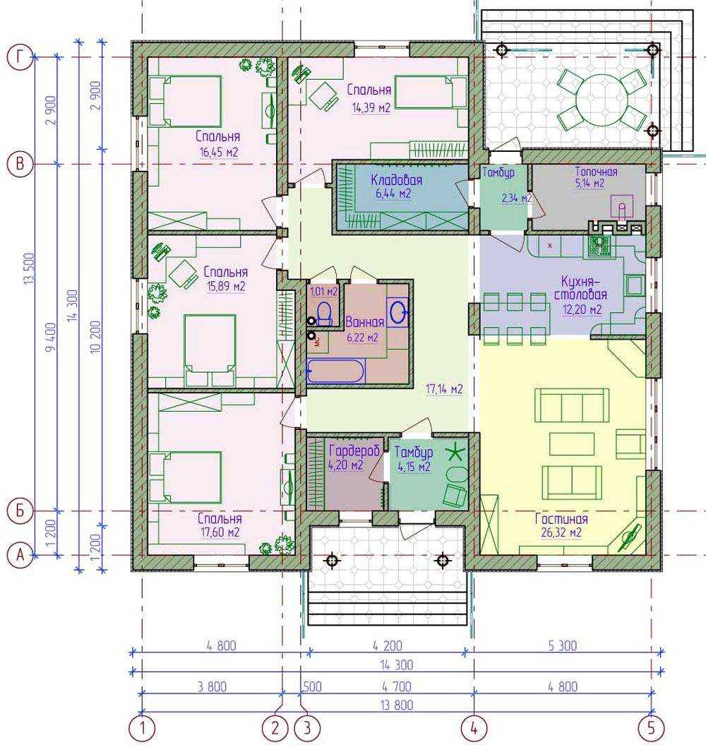 План дачного дома 6х6: расположение печи, планировка и устройство крыши