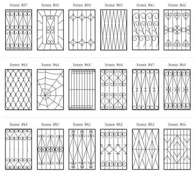 Решетки на окна своими руками чертежи