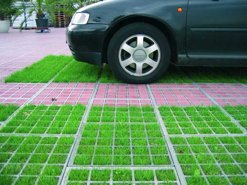 Монтаж газонной георешетки для парковки - советы по укладке