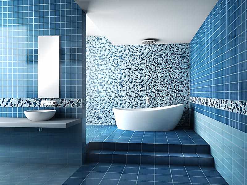 Плитка-мозаика в интерьере ванной комнаты: как выбрать и уложить самому