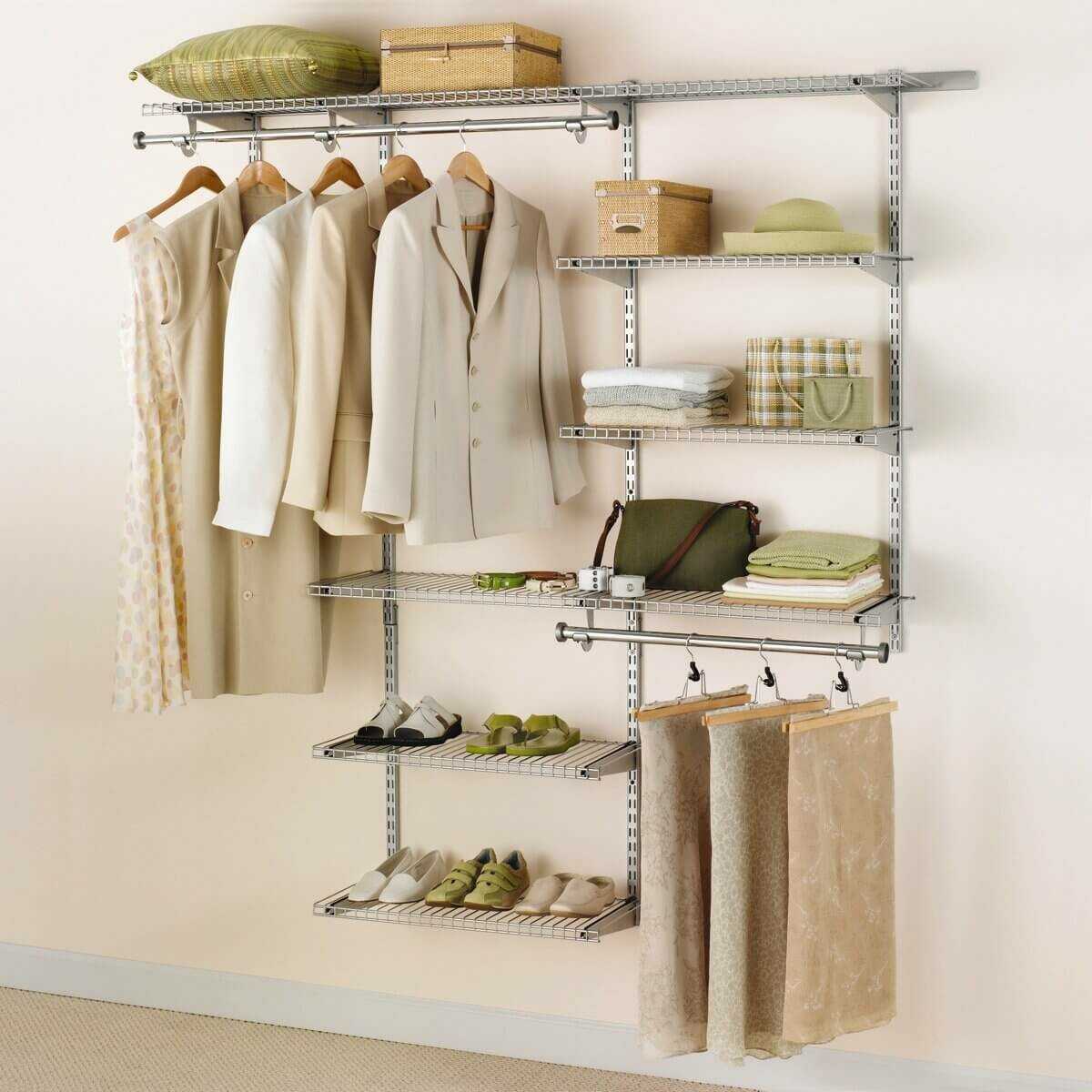 Системы хранения вещей для гардеробной: ассортимент брендов ikea, elfa, aristo – советы по ремонту