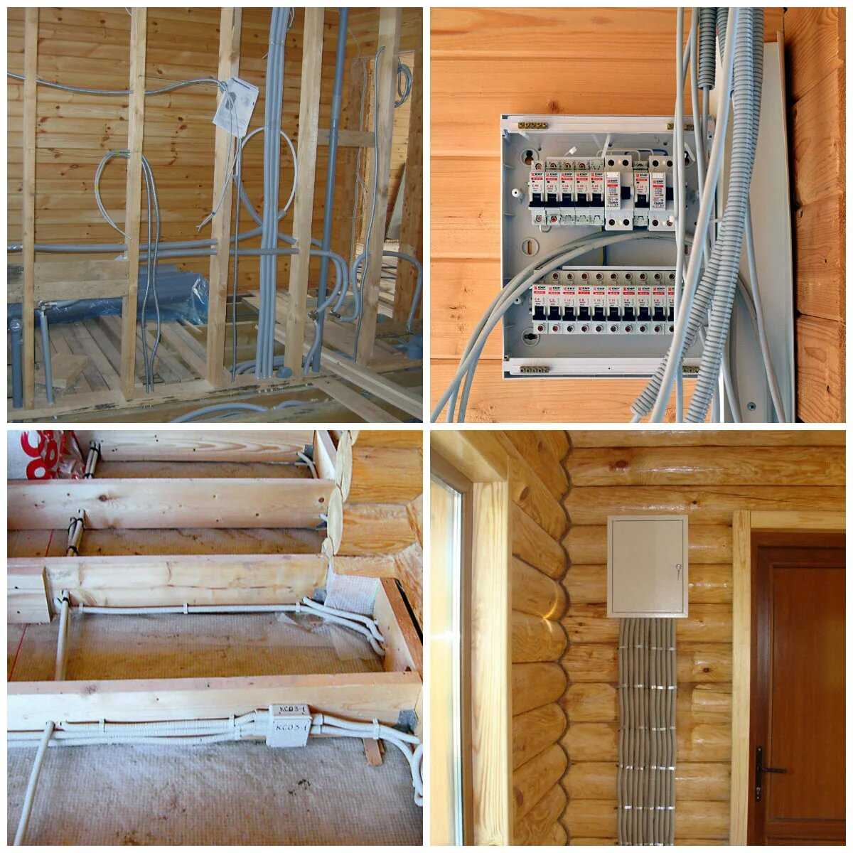 Проводка в деревянном доме – проектирование, монтаж и основные требования к безопасности (120 фото)