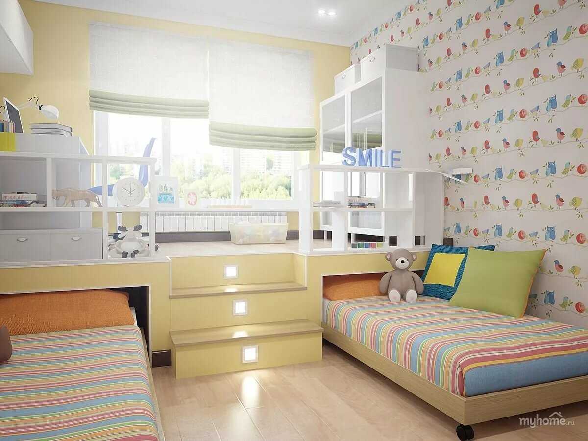 Дизайн детской комнаты для 2 мальчиков | 70 фото комнат