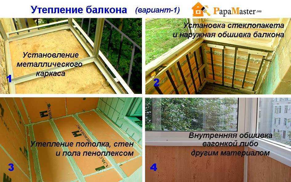 Утепление балкона своими руками, как сделать балкон теплым, различные варианты утепления балкона